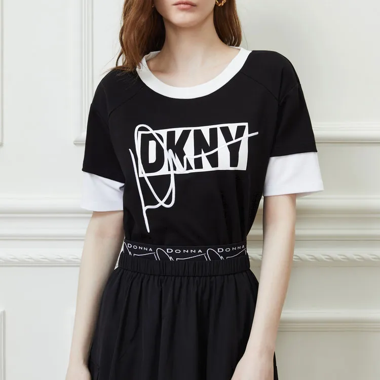 DKNY T-Shirts Women's Black-2