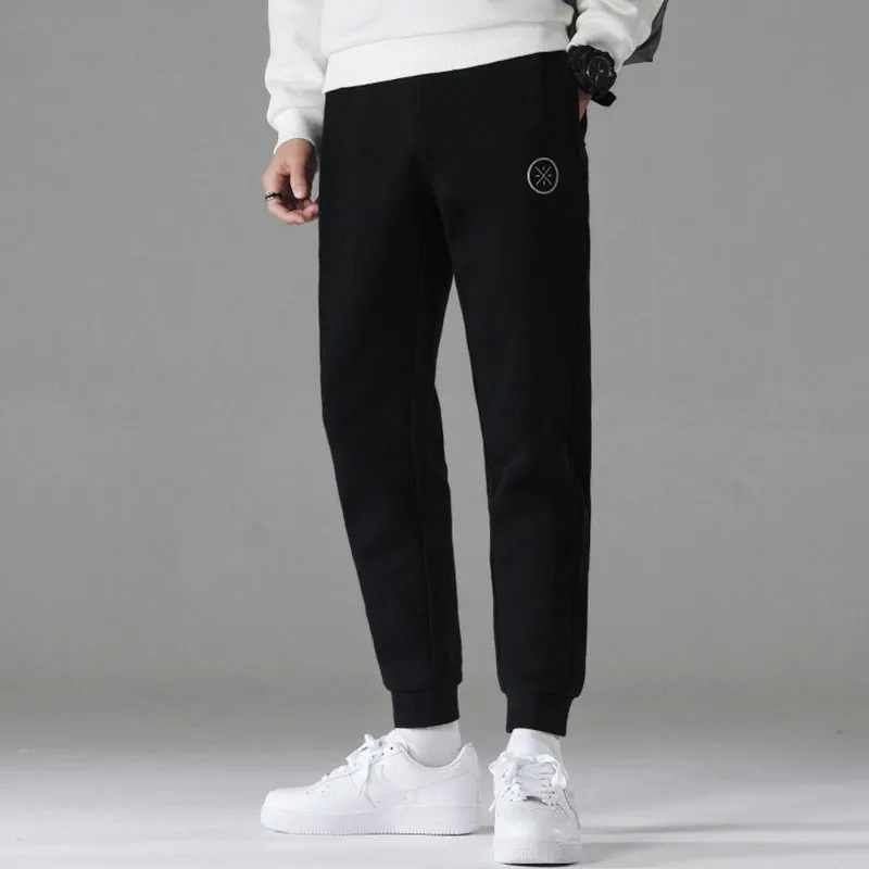 LiNing Knitted Sweatpants Men's Standard Black-3