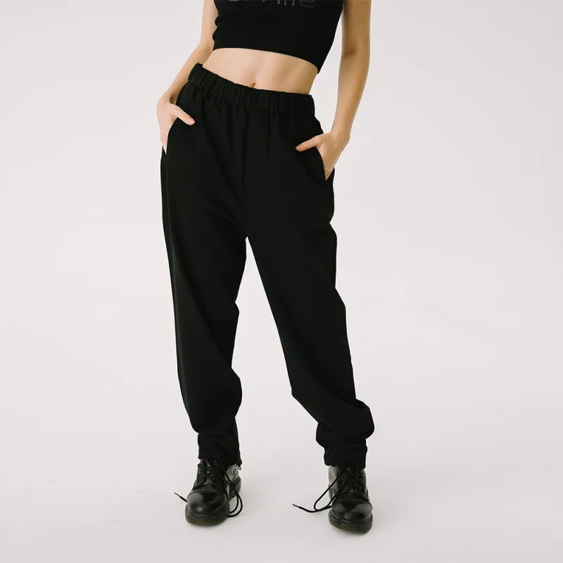 TBSM TROUBLESMILE Casual Pants Unisex Black-2