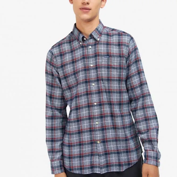 BARBOUR Shirts Men Marine Blue-2