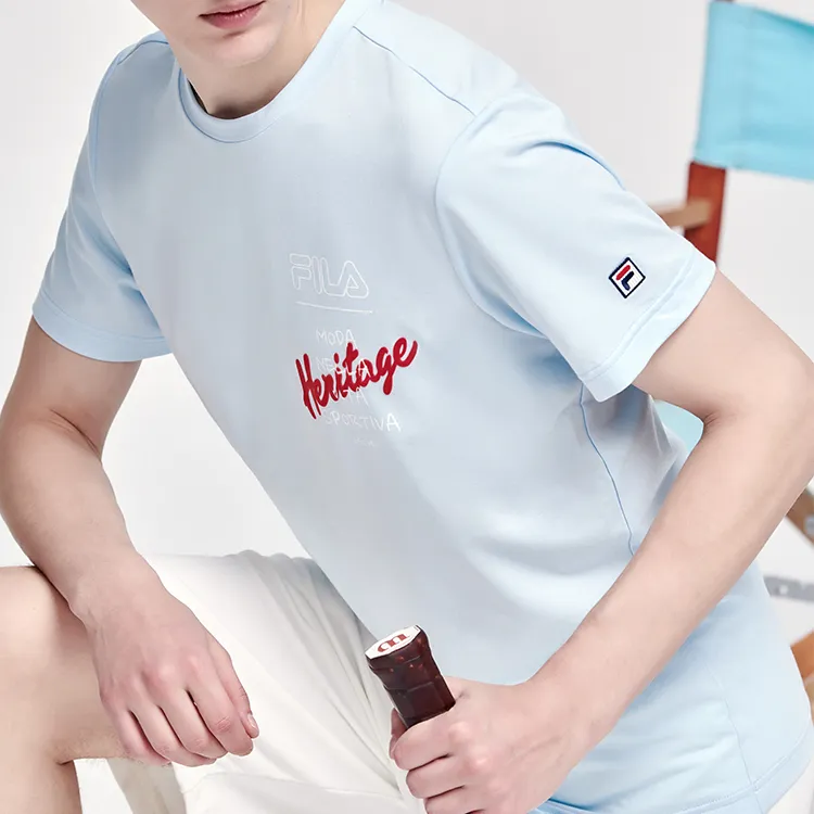 FILA Athletics T-Shirt Men's Light Blue-4