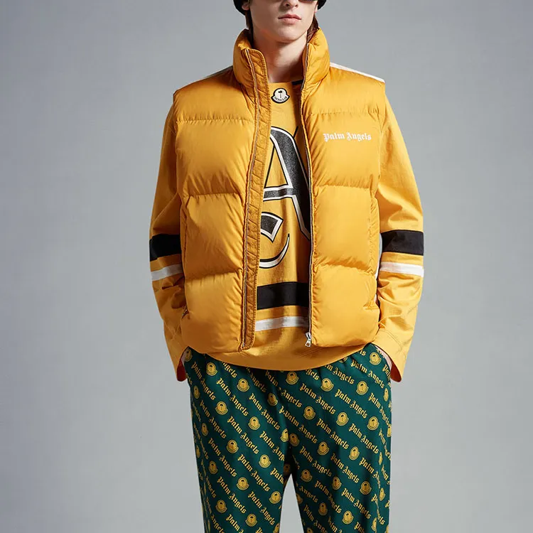 Palm Angels X MONCLER GENIUS MONCLER GENIUS X PALM ANGEL Vests Unisex Yellow-3