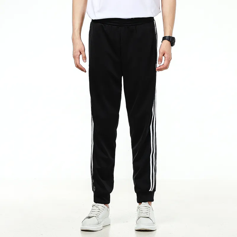 Adidas Knitted Sports Pants Men's Black-2