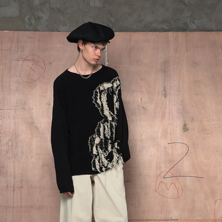 Randomevent Sweaters Unisex Black-4