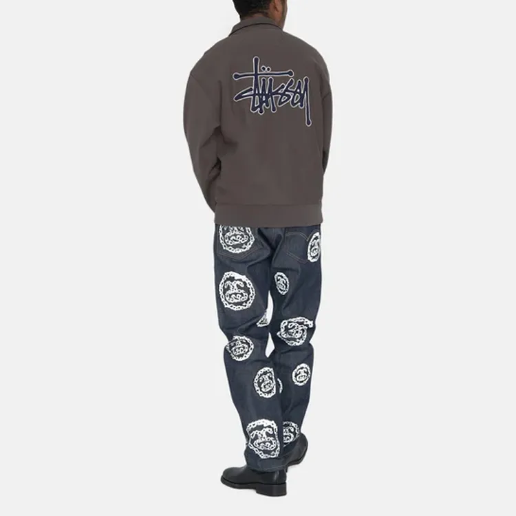 Stussy X Denim Tears Half Zip Fleece-3