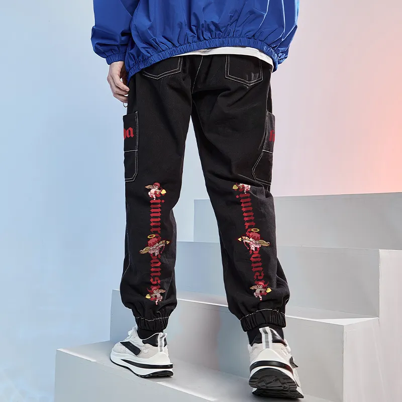 SANSYAS Jogger Jeans Unisex Black-3