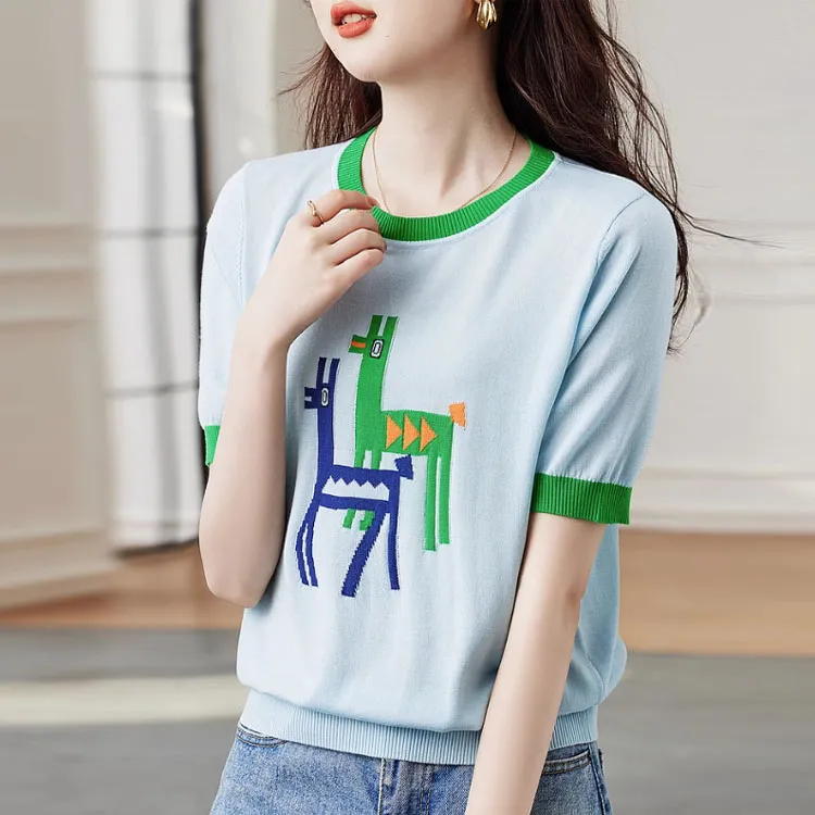 Dme Knitwear Women's Light Blue-1