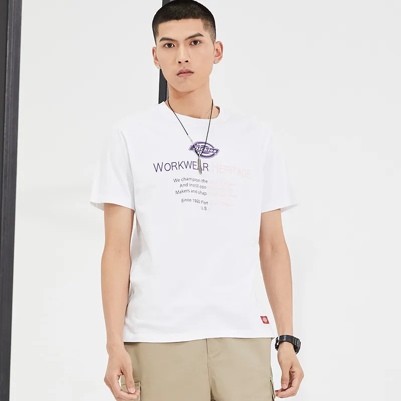 Dickies Straight T Shirt Unisex White-5