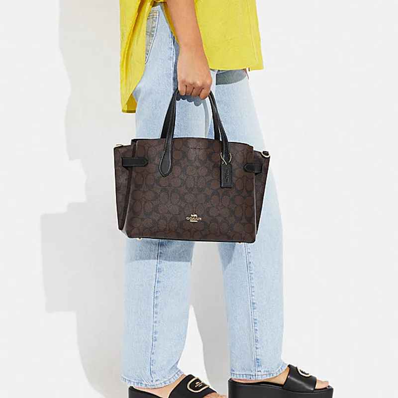 COACH PVC Shoulder Bag, Crossbody Bag, Handbag Regular Women's Multicolor-4