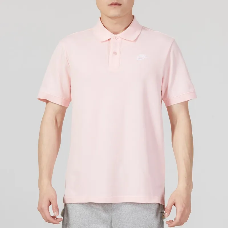 Nike Polo Shirts Men Pink-1