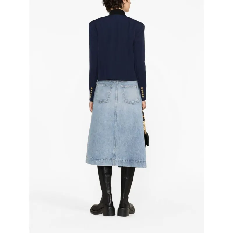 BALMAIN Jackets Women's Marine Blue-2