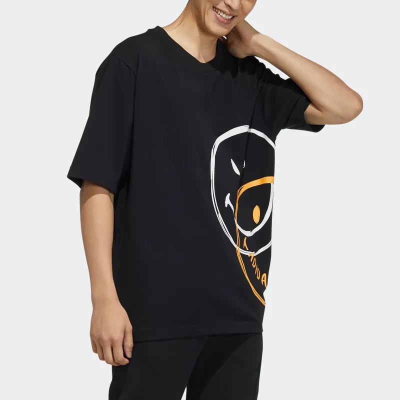 Adidas Neo Drop Shoulder Sleeve T-Shirt Men's Black-4