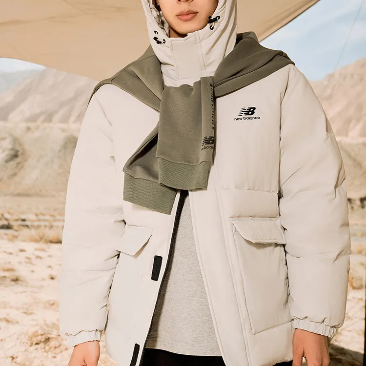 New Balance Down Jackets Men White-4