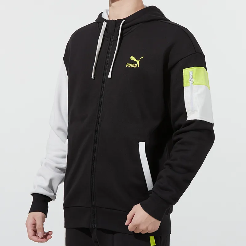 PUMA Retro Colorblock Jackets Men Black-4