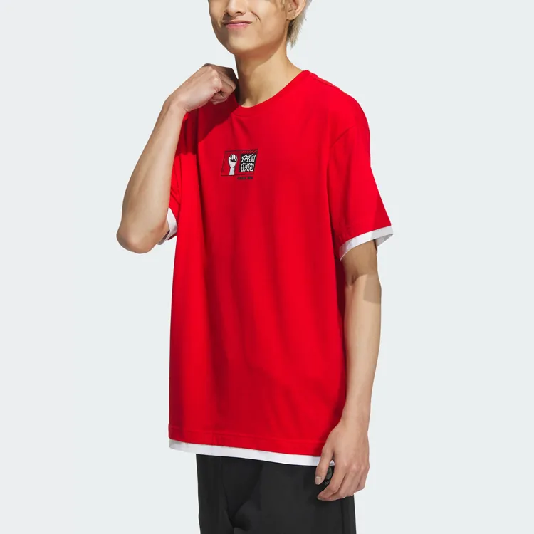 Adidas Neo T Shirt Unisex Light Scarlet-5