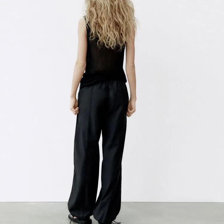 ZARA Casual Pants Women's Black-2