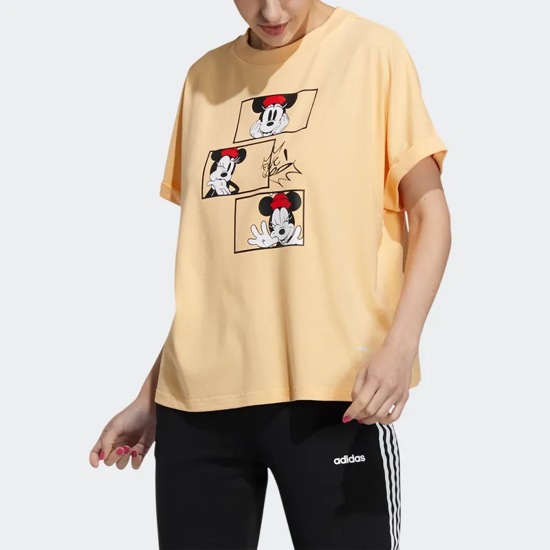 Adidas Neo x Disney Batwing Sleeve T Shirt Women's Apricot-1