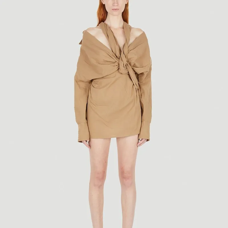 Jacquemus La Robe Agui Dress Beige-1