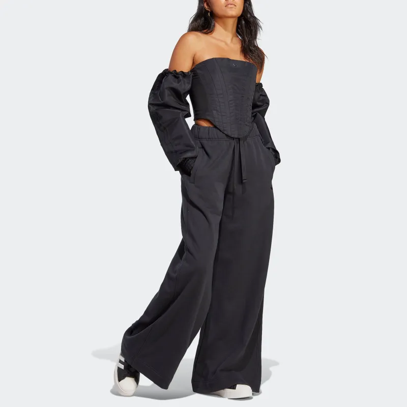 Adidas Originals Blue Version Collection Knitted Sweatpants Women's Black-1