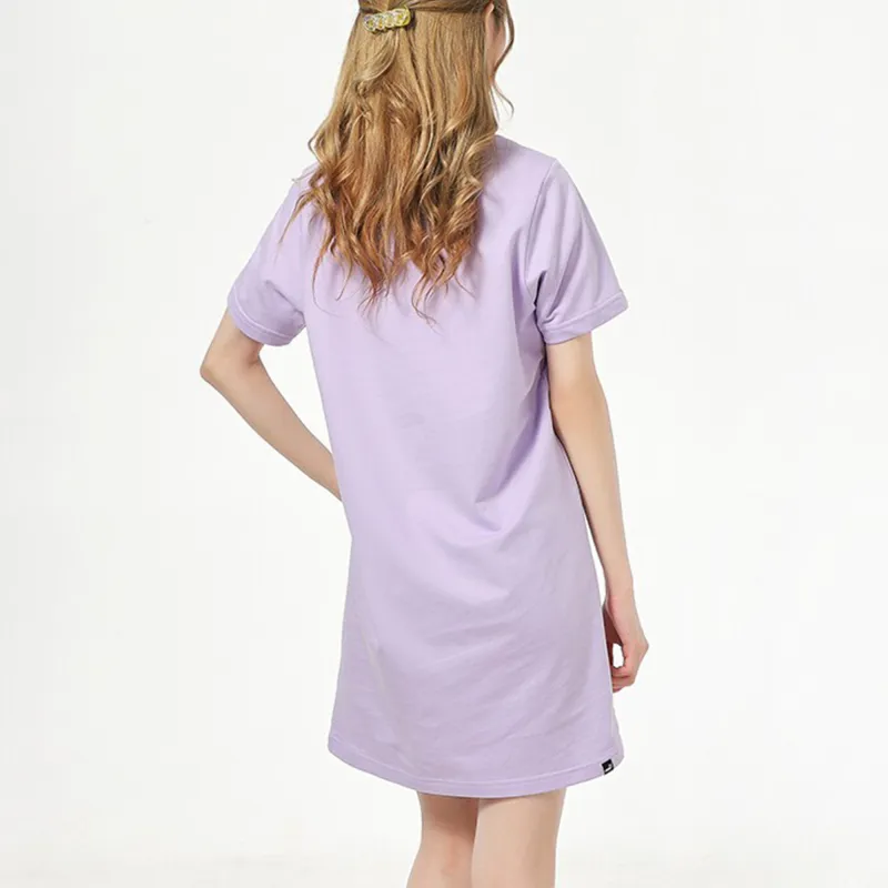 PUMA Short Sleeved Dresses Women's Purple-4