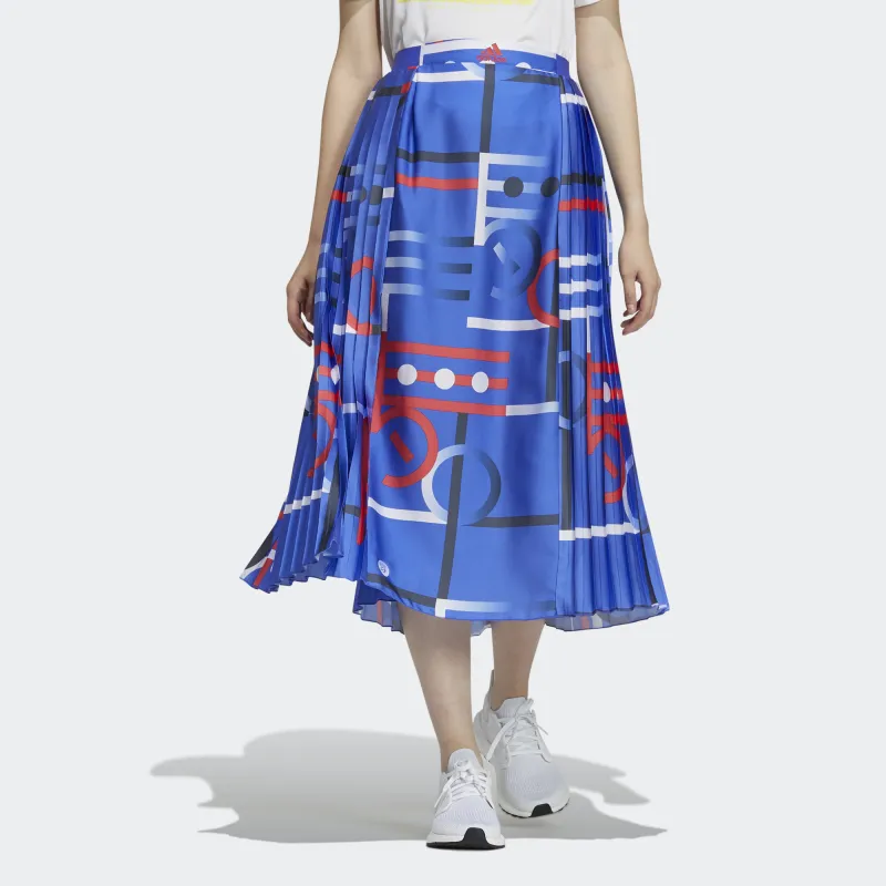 Adidas Casual Long Skirts Women's Blue-1