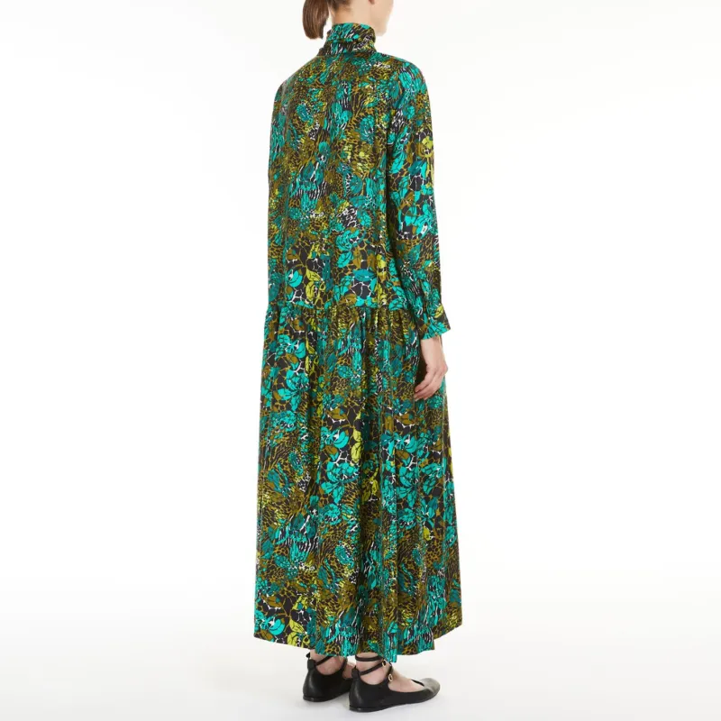 MaxMara Long Sleeved Dress Women's Olive Green-3