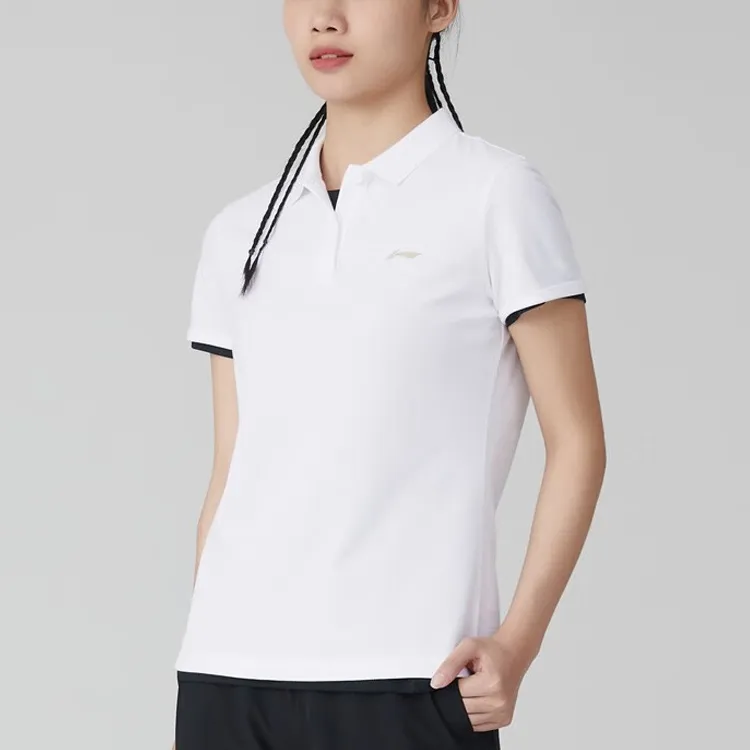 LiNing Fitness Series Polo Shirt Unisex White-2