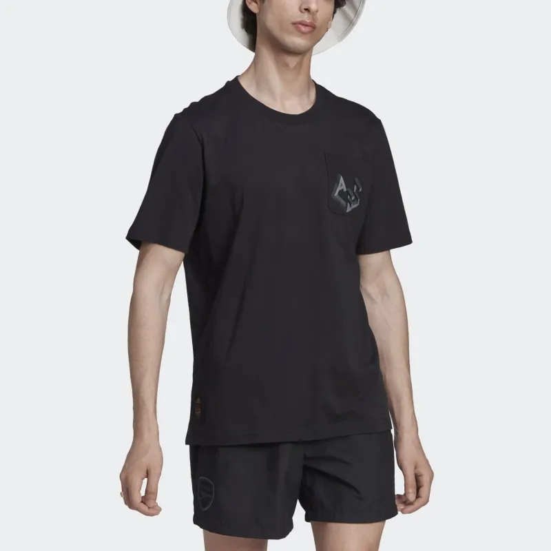 Adidas Real Madrid C.F T-Shirts Men Black-3