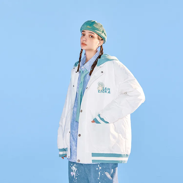 LAMLICKA Puffer Jackets Unisex White-4