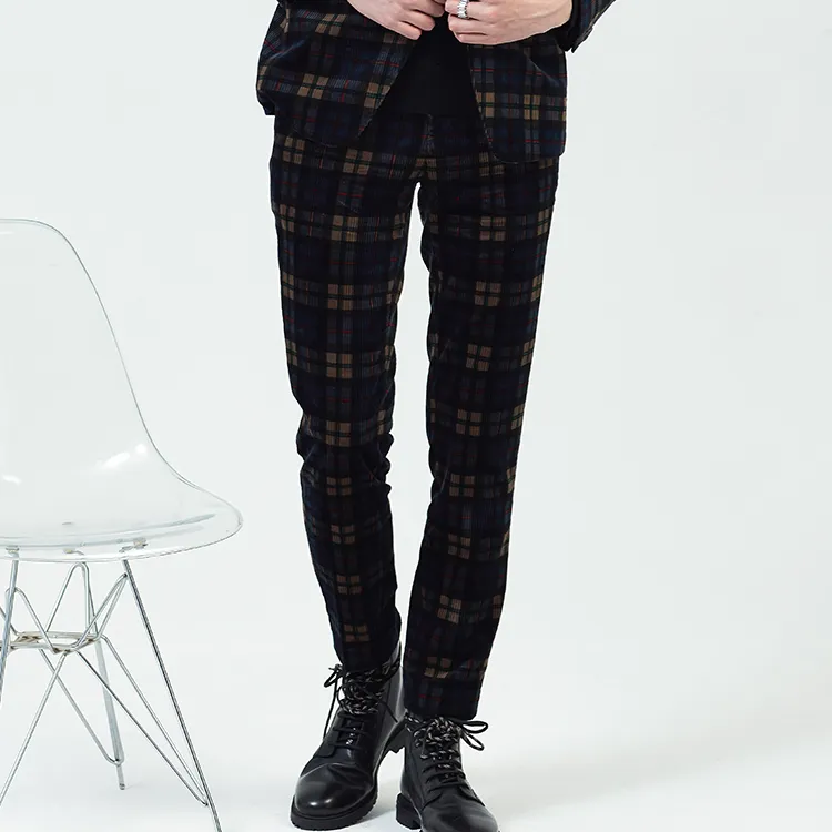 DAVID NAMAN Straight Thickened Casual Pants Men's-2