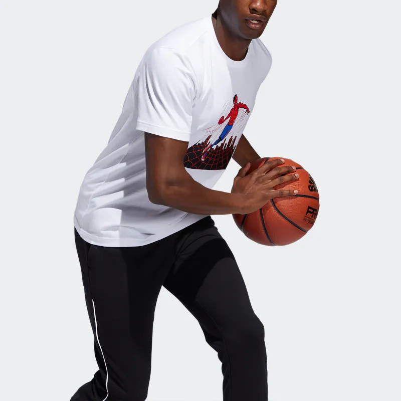 Adidas x Marvel Collaboration T Shirt Men's White-4