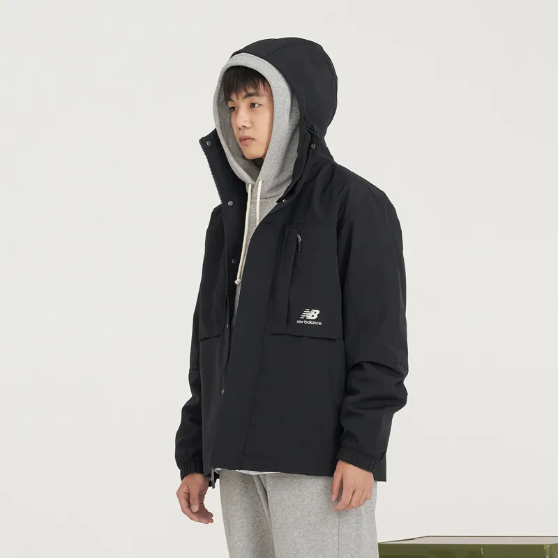 New Balance Jackets Men Black-6