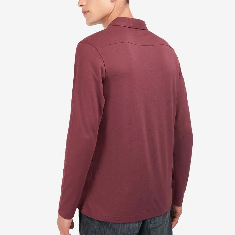BARBOUR Polo Shirts Men Burgundy-2