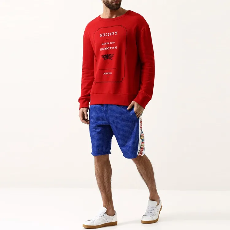 GUCCI Sweatshirts Men Red-1