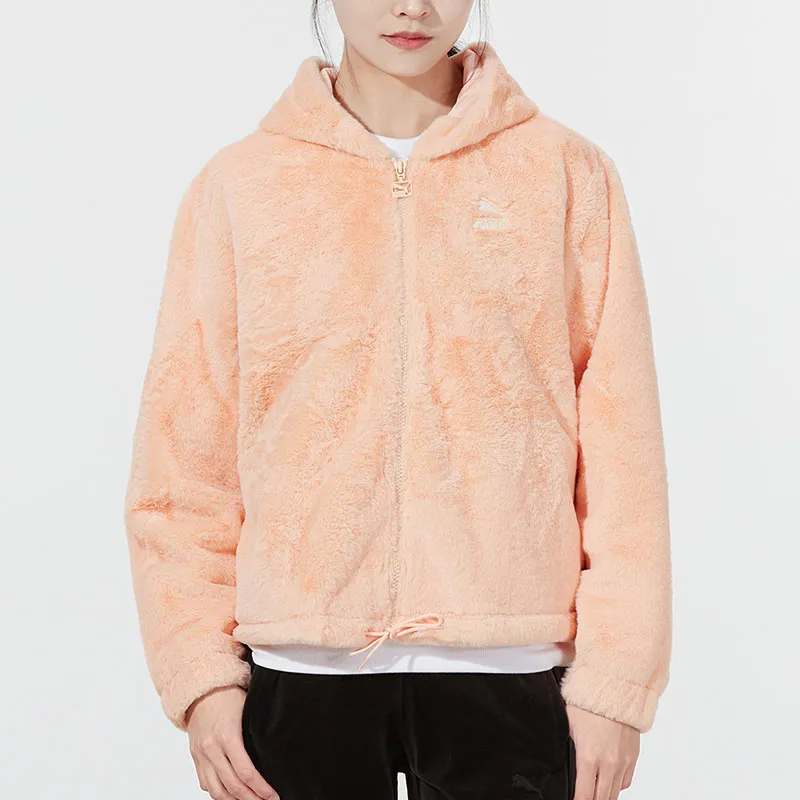 PUMA Velvet Jackets Women's Coral-2