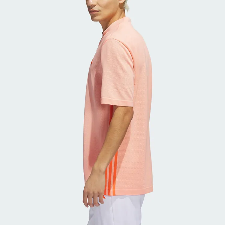 Adidas Polo Shirts Men Half Impact Orange-4