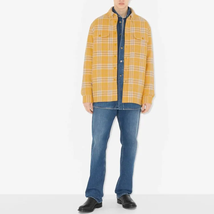 Burberry Check Pattern Buttoned Shirt Jacket-2
