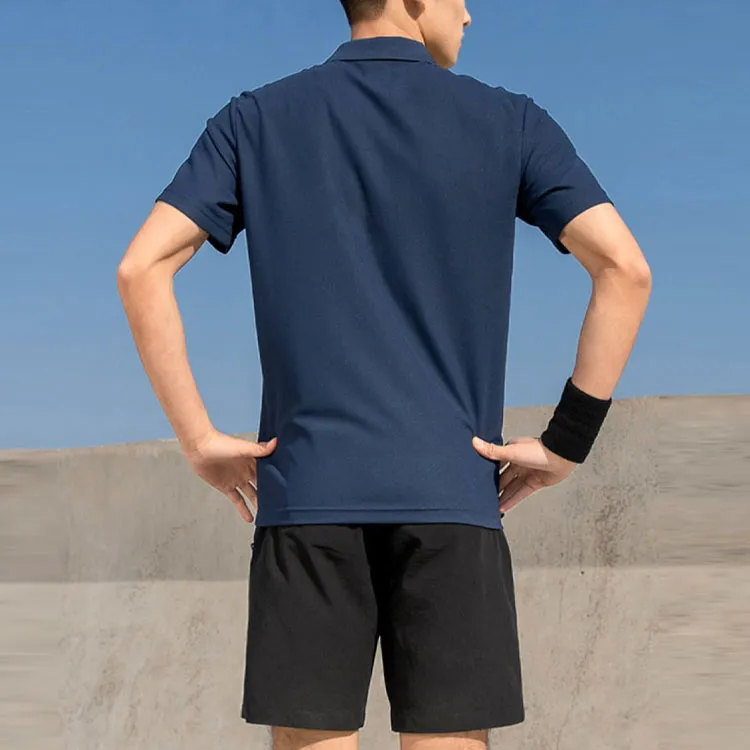 361° Polo Shirts Men Heather Gray & Navy Blue-2