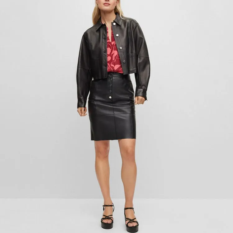 Boss Abstract Short Shirt Dress-1