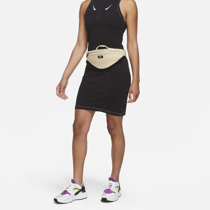 Nike Heritage Polyester Shoulder Bag Crossbody Bag Fanny Pack Small Size Unisex Light Vanilla/Light Vanilla/White-4
