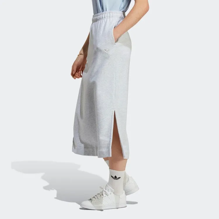 Adidas Casual Long Skirts Women's Light Gray-3