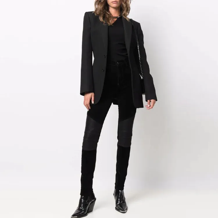 PHILIPP PLEIN Leather inset High waist Skinny Jeans-1