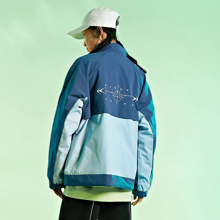 Kappa Letter Colorblock Hooded Puffer Jacket Unisex-11