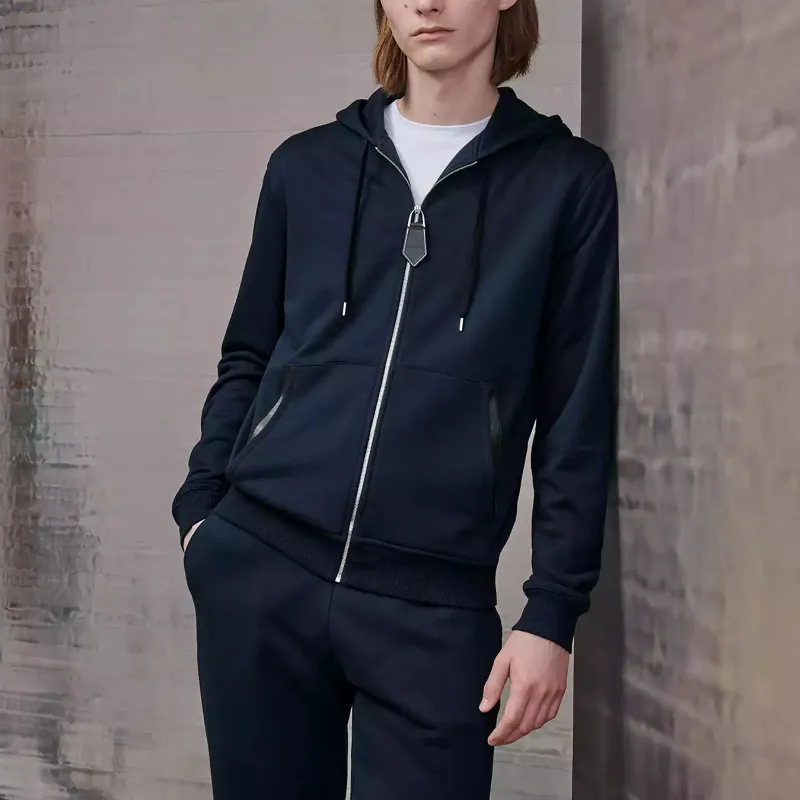 HERMES Sweatshirts Men Dark Blue-1