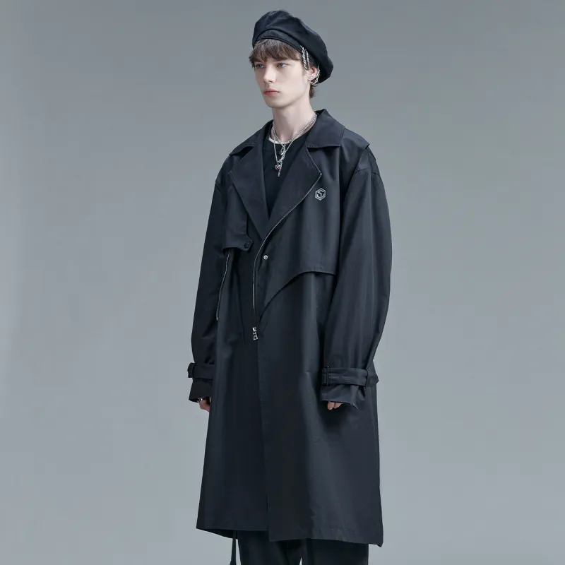 Guuka Trench Coats Men Black-3
