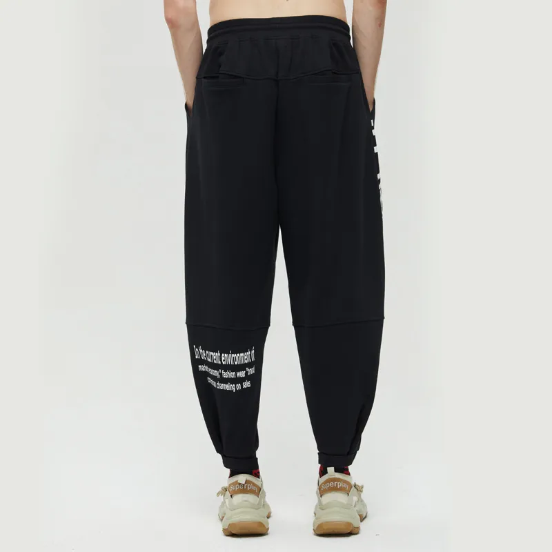 Clubxxhh Wide Leg Thickened Casual Pants Unisex Black-5