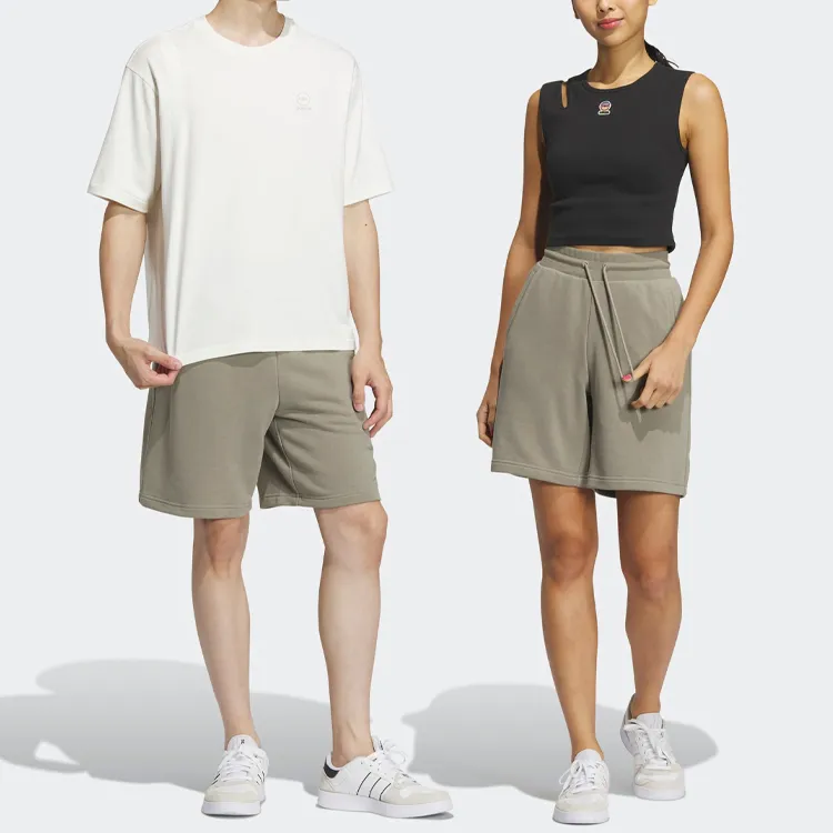 Adidas Neo Casual Shorts Unisex Pebble Silver Gray-4