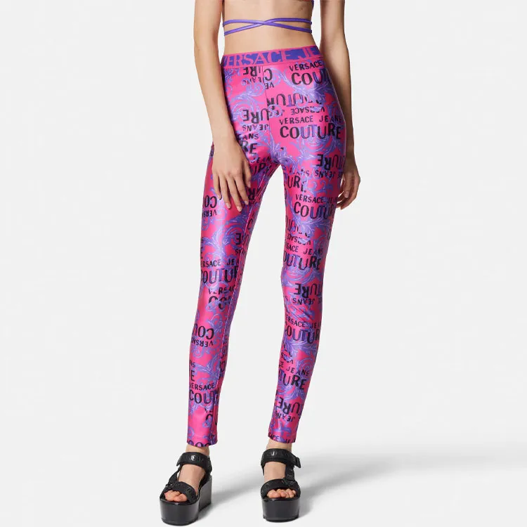 VERSACE JEANS COUTURE SS23 Leggings Women's Pink-2