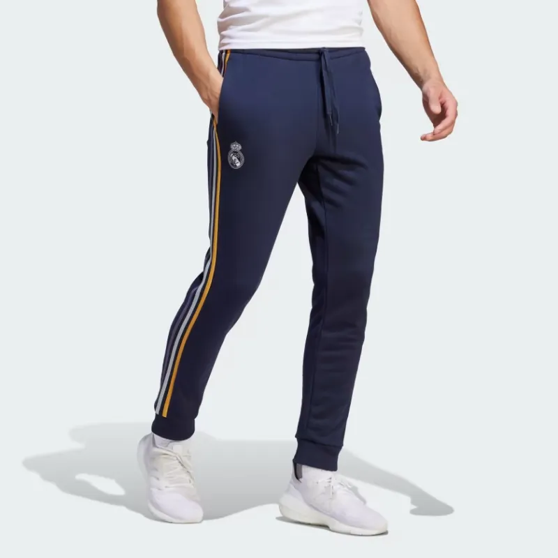 Adidas Real Madrid Knitted Sweatpants Men Ink Blue-1