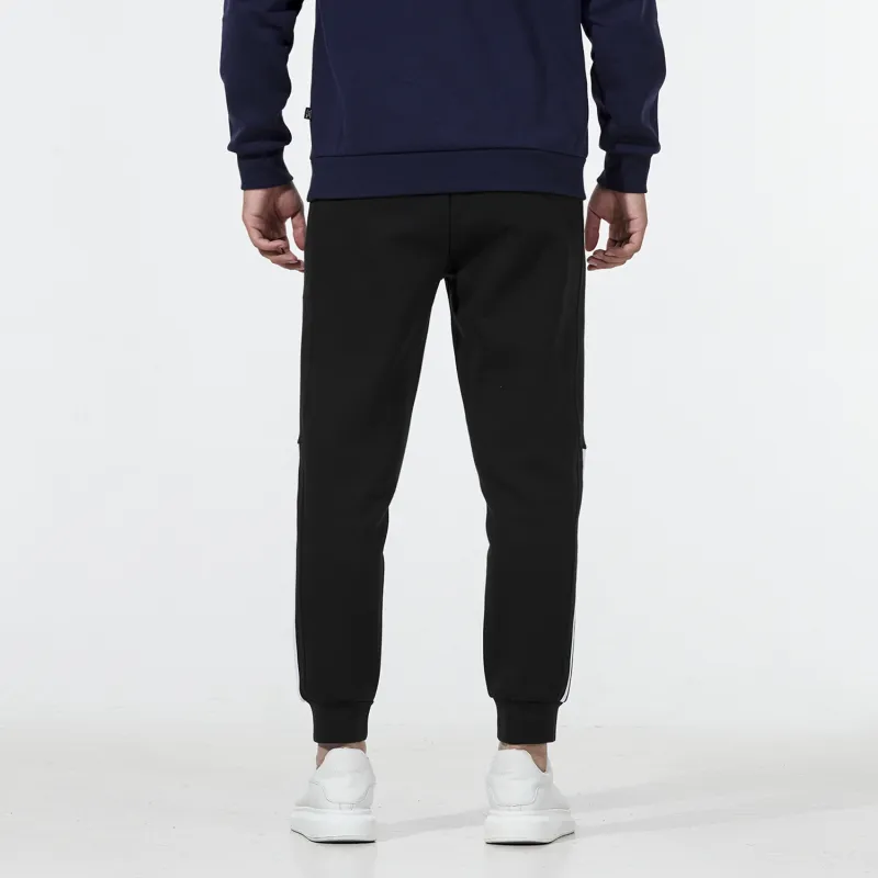 Adidas Knitted Sports Pants Men's Black-3